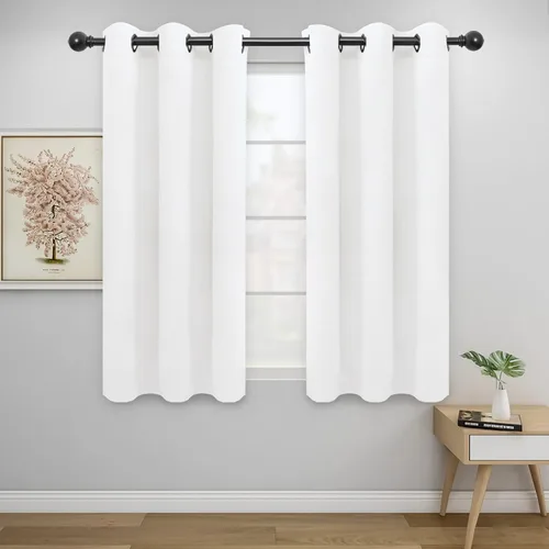 Miniatura 83 de Easy-Going - Cortinas opacas para dormitorio, aislamiento térmico sólido con ojales, cortinas de ventana para reducción de ruido, cortinas