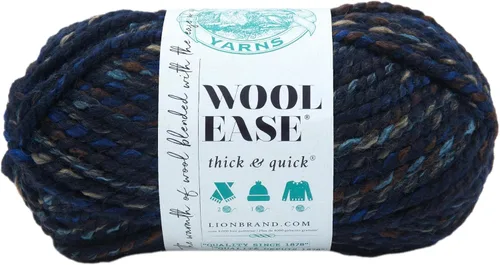 Miniatura 183 de Lion Brand Yarn - Ovillo de lana Wool-Ease Thick & Quick color fuerza aérea