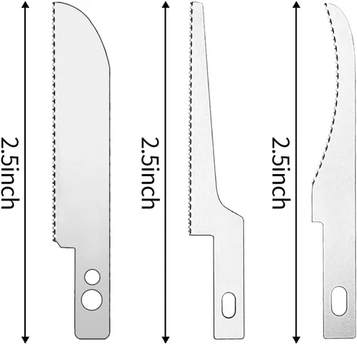 Miniatura 3 de Mini sierra de mano modelo de herramientas de manualidades con 12 cuchillas de modelado, cuchillo de modelado, kit de herramientas de sierra
