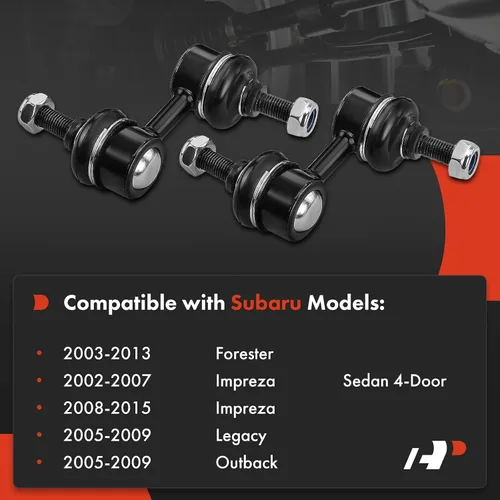 Miniatura 2 de A-Premium 2 eslabones de barra estabilizadora delantera, compatibles con Subaru Outback 2005-2009, Forester 2003-2013, Impreza 2002-2015, Legacy