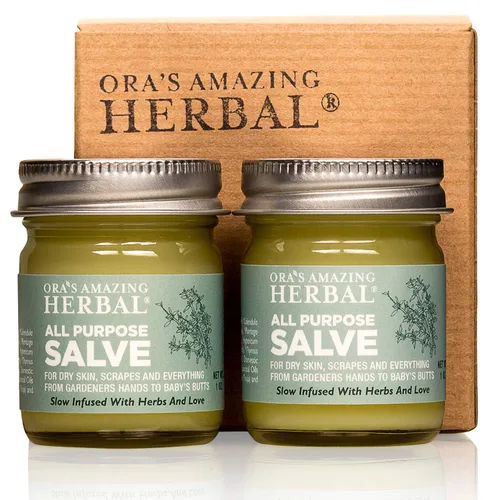 Miniatura 7 de Ora's Amazing Herbal Salvamento multiusos, bálsamo curativo para la piel con árbol de té, caléndula de consuelda, plátano, tomillo, cera de abejas