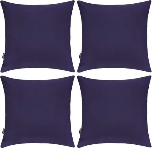 Miniatura 19 de Coddsmz Paquete de 4 fundas decorativas de 100% algodón para cojín cuadrado, funda de almohada de color liso para bricolaje, para sofá y dormitorio