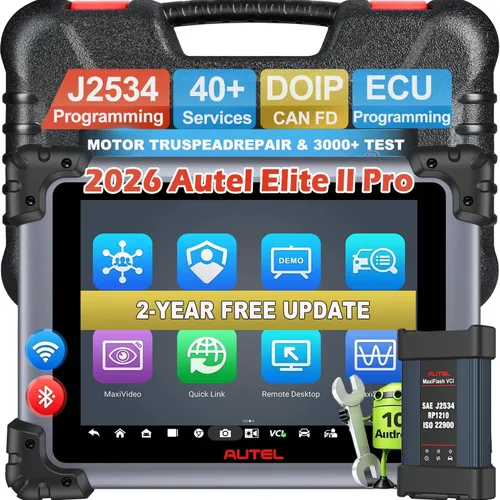 Autel MaxiSys Elite II Pro Scanner J2534 Herramienta de Reprogramación como Ultra MS908S PRO II Actualización de MS908S Pro II MK908P 2 Años de