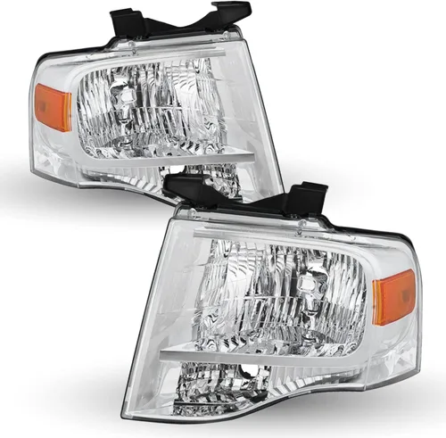 Miniatura 14 de TUSDAR Conjunto de faros delanteros con bombillas para Ford Expedition 15, 16, 17, lado izquierdo del conductor, repuesto de faros delanteros