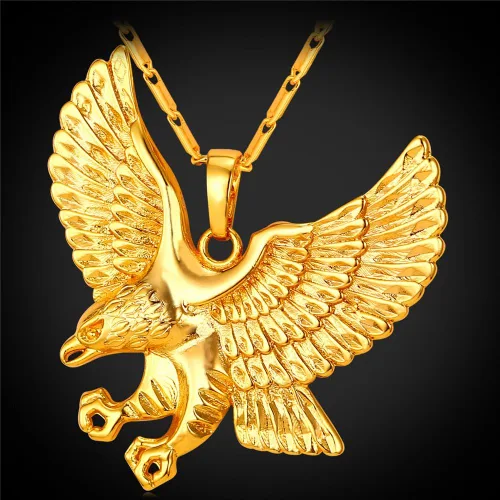 Miniatura 6 de U7 Collares punk camaleónáguiladragónhalcónlobo para hombres y mujeres, colgante de animal de acero inoxidable negro retro, regalo de joyería