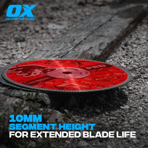 Miniatura 4 de OX Herramientas 4" Universal Superfast Diamond Blade 7/8" - 5/8" Bore