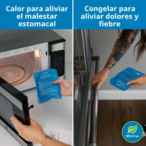 Miniatura 6 de Dr. Brown's Banda térmica para el vientre de Gripebelt para bebé, calma la barriga del bebé con suave calidez y compresión, erizo, 0 meses Hedgehog