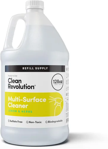Miniatura 10 de Clean Revolution Suministro de repuesto para limpiador de superficies múltiples, no tóxico, ecológico y a base de plantas, listo para usar, lavanda