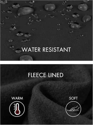 Miniatura 4 de BALEAF Pantalones deportivos con forro polar para mujer, pantalones de senderismo de cintura alta, resistentes al agua, pantalones térmicos de esquí