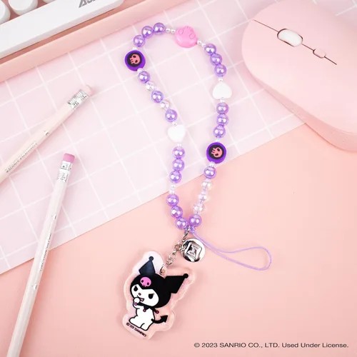 Miniatura 3 de iFace - Pulsera de cuentas de Hello Kitty y sus amigos - Correa universal para teléfono con dije, bonita cadena para muñeca, cordón estético b.