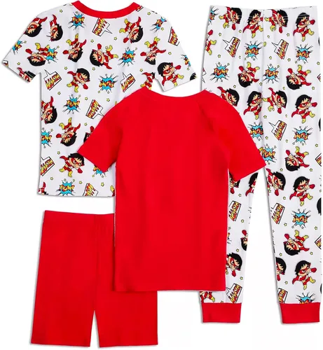 Miniatura 2 de Komar Kids Boys' Ryan's World 4 Piece Cotton Pajamas