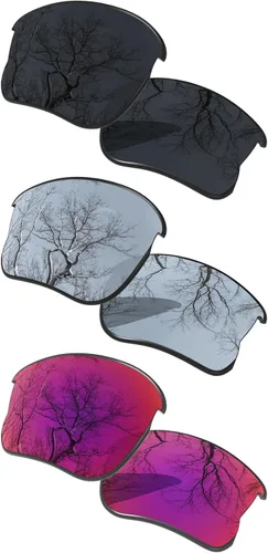 Miniatura 8 de ToughAsNails Juego de 3 lentes polarizadas de repuesto para Oakley Flak Jacket XLJ Pack