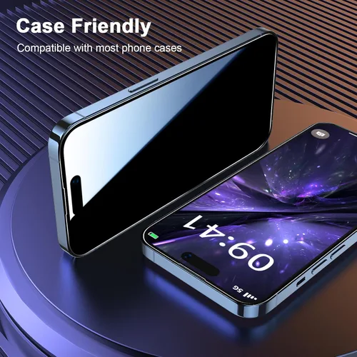 Miniatura 6 de Paquete de 2 protectores de pantalla de privacidad para iPhone 13 Pro Max /14 Plus [kit de alineación automática] vidrio templado, protección