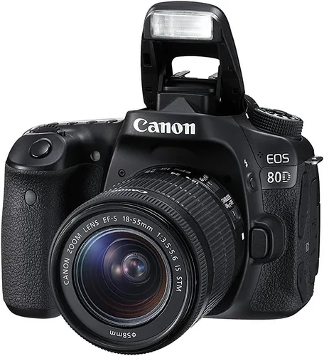 Miniatura 2 de Canon EOS 80D Digital SLR kit con lente EF-S 18–55mm f/3.5–5.6 estabilización de imagen STM, color negro (reparada)