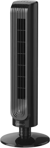 Lasko Ventilador de torre oscilante de 30" de 3 velocidades con temporizador y control remoto, T32202, negro | Lasko Oscillating Tower Fan with