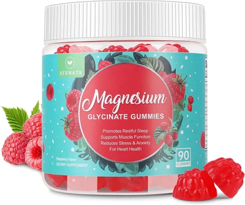 Miniatura 9 de 90 Count Magnesium Glycinate Gummies 600 mg - Sugar Free Magnesium Supplement for Adults with Glycinate & Malate, L-Theanine, Ashwagandha, Zinc