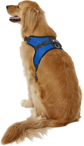 Miniatura 23 de Arnés ajustable reflectante para perro con asa evita tirones, XXS, Negro
