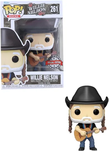 Miniatura 3 de Funko Pop! Rocks: Willie Nelson con sombrero de vaquero figura de vinilo exclusiva de Walmart