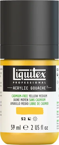 Miniatura 13 de Liquitex Professional - Gouache acrílico profesional, botella de 2 onzas (59 ml), blanco titanio