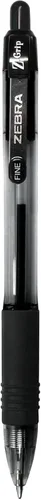 Miniatura 2 de Zebra Pen Z-Grip - Bolígrafo retráctil, tinta de flujo suave, punta fina, 0.028 in, suministros escolares y de oficina, ideal para tomar notas, uso