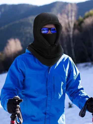 Miniatura 5 de Pasamontañas de camuflaje de caza, 3 piezas, capucha de sherpa, resistente al viento, para clima frío, deportes al aire libre de invierno