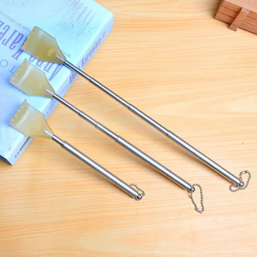 Miniatura 6 de Rascador de metal manual extensible retráctil para la espalda, 2 piezas