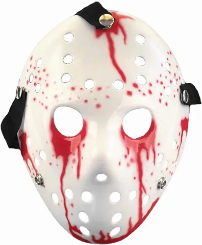 Miniatura 2 de COSTOYFUN Máscara para disfraz de Halloween, máscara de terror, máscara de disfraz de cosplay, máscara de fiesta de máscaras Sangre