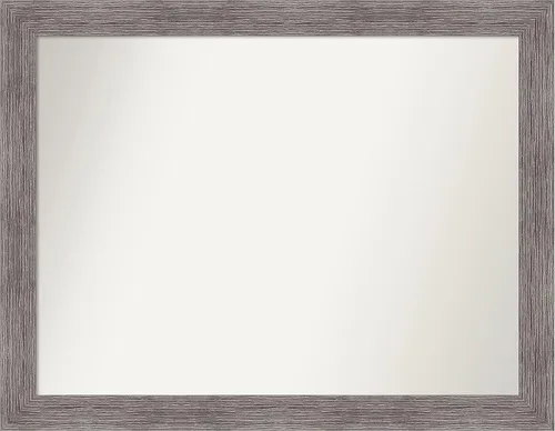 Miniatura 99 de Amanti Art Espejo de baño gris para sobre el fregadero, 31 x 48 pulgadas, espejo de tocador rectangular estrecho de color gris, marco de madera