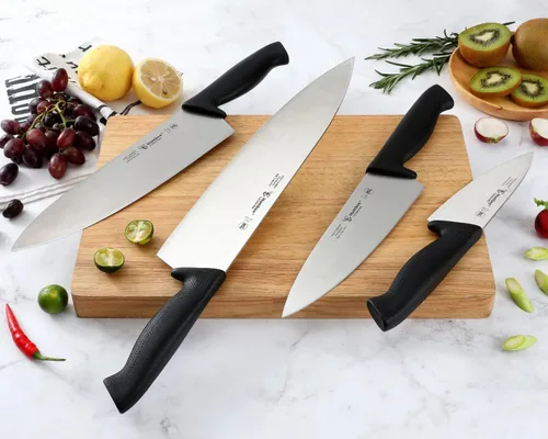 Miniatura 6 de Cuisine Pro - Cuchillo de chef de 12 pulgadas, hoja de acero inoxidable de alto carbono certificada NSF, borde afilado extra ancho, mango ergonómico