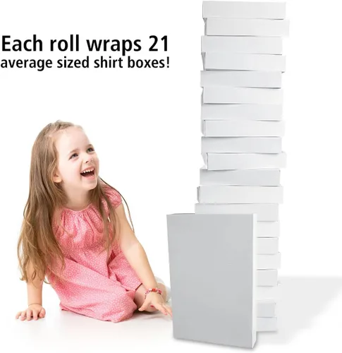 Miniatura 4 de Rollos de papel de regalo navideño de Current, envoltura de regalo premium para fiestas con caballos navideños, rollo Jumbo de 23 pulgadas x 32