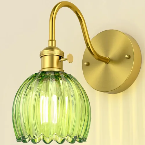 Miniatura 27 de Lámparas de Aplique de Pared para Dormitorio Baño, Iluminación Moderna de Tocador, Linternas de Montaje en Pared de Granja en Negro Mate