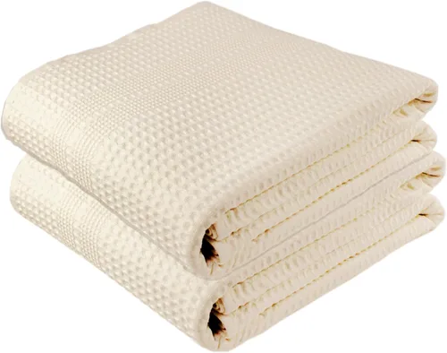 Miniatura 21 de GILDEN TREE Sábana de Baño Waffle Toallas de Baño Grandes de Secado Rápido Toallas Corporales Delgadas, Toallas de Baño Extragrandes de 40x80 Espuma