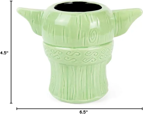 Miniatura 7 de Geeki Tikis Star Wars: The Mandalorian The Child Baby Yoda Taza Taza de cerámica coleccionable oficial de Star Wars estilo Tiki Capacidad