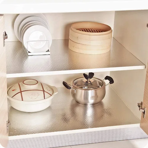 Miniatura 5 de Amhao Kitchen - Adhesivo autoadhesivo para pared, papel tapiz a prueba de aceite, papel de aluminio extraíble, resistente a altas temperaturas, 15.7