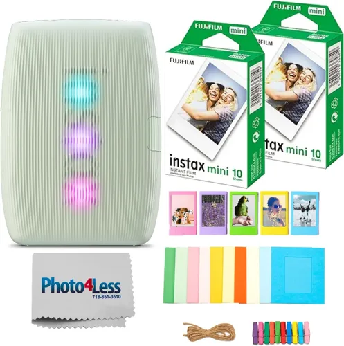Miniatura 8 de FUJIFILM INSTAX Mini Link 3 - Paquete de impresora para teléfono inteligente con película Fujifilm Instax Mini (20 hojas), marcos de fotos
