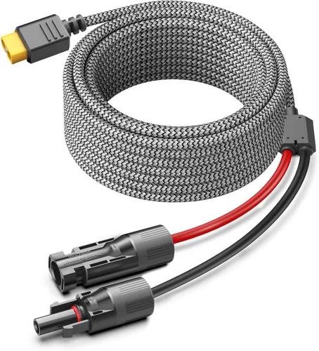 Cable de extensión solar a XT60, adaptador solar de alimentación de 11 pies para Anker Powerhouse ECOFLOW River 2 Pro Max River Cable de carga para