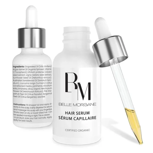 Suero para el crecimiento del cabello con vitamina E, cúrcuma y aceite de argán, tratamiento orgánico para el cuero cabelludo seco para mujeres,