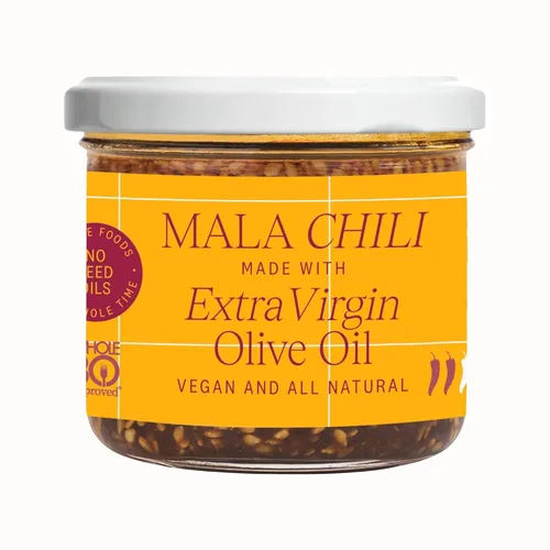Everiday Mala Chili - Aceite picante de granos de pimienta y anís estrellado de Sichuan | Sin aceite de semilla, sin gluten y vegano para rociar,
