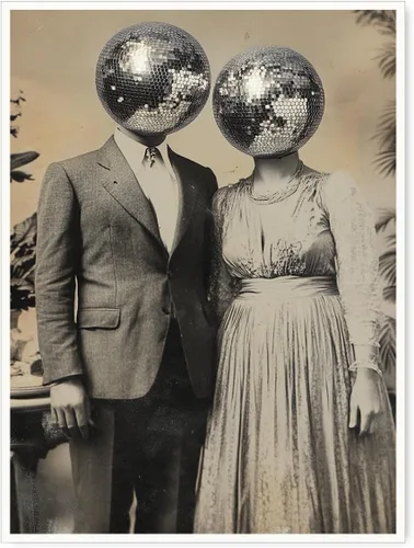 Póster de bola de discoteca de los años 70, arte de pared retro para dormitorio preppy o sala de estar, impresión de baile estilo Y2K con fondo Sin
