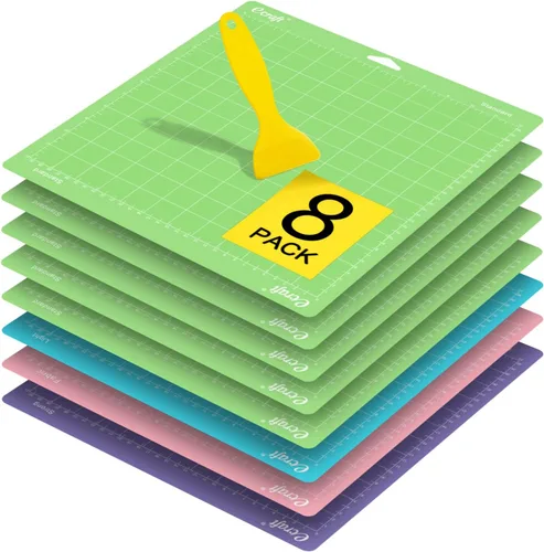 Miniatura 7 de Ecraft - Plantilla de corte de 12" x 12" para Cricut - Incluye (adhesivo fuerte/estándar/ligero) adhesivo pegajoso (paquete de 3), plantillas