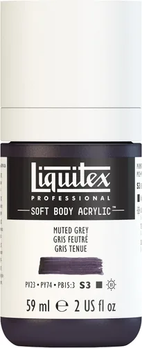 Miniatura 142 de Liquitex Professional Soft Body - Pintura acrílica, botella de 2 onzas (59 ml), blanco titanio Titanio Blanco