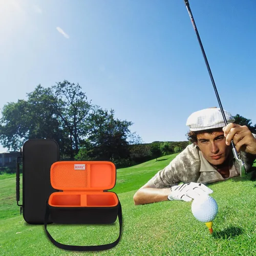 Miniatura 6 de BOVKE Funda de transporte para Bushnell Wingman 2/Bushnell Wingman Golf GPS Bluetooth altavoz, bolsillo de malla adicional para cables de carga