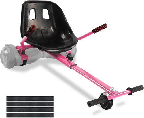 Miniatura 9 de Accesorio de asiento para aeropatineta, para aeropatinetas de 6.5 pulgadas, 8 pulgadas, 10 pulgadas, carrito de hover para niños y adultos, Negro