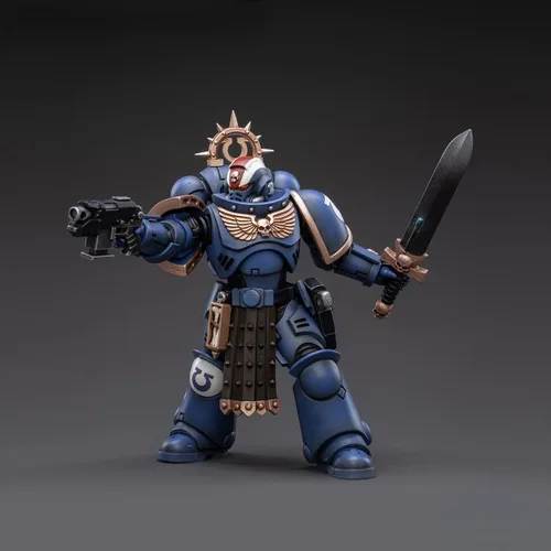 Miniatura 31 de Pipigirl Figuras de acción de soldado de licencia genuina 1/18, kits de modelos de guerrero extremo militar militar de 4 pulgadas Ultramarino