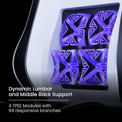 Miniatura 5 de Vertagear PL4800 Silla ergonómica grande y alta para juegos con sistemas de asiento lumbar y VertaAir ContourMax - Kits LED RGB actualizables