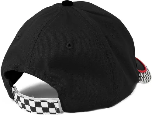 Miniatura 3 de Gorra de béisbol de sarga de algodón estructurada de perfil bajo con bandera de MC Racing