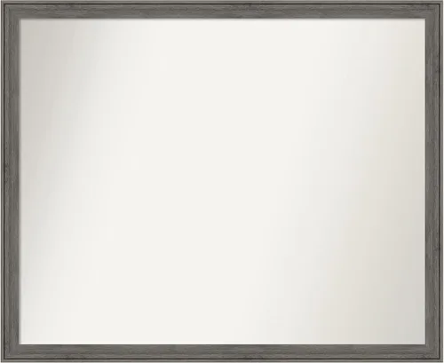 Miniatura 315 de Amanti Art Espejo personalizado, espejo de baño gris plomo a rayas, espejo de pared o espejo de tocador de baño sobre el fregadero