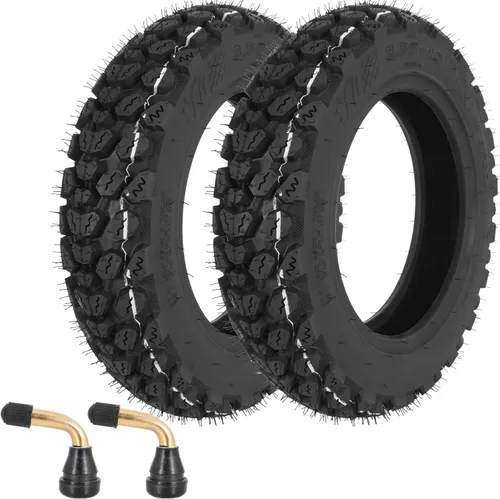 Miniatura 7 de 3.50-10 Neumático para scooter, 3.50-10 Neumático sin cámara todo terreno para reemplazo delantero/trasero en scooters y motos con llantas de 10 1