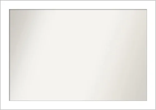 Miniatura 50 de Amanti Art Espejo de pared blanco de 30 x 42 pulgadas, espejo de baño rectangular blanco para decoración de pared de sala de estar, marco Parlor
