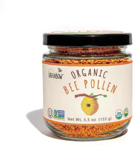 Polen de abejas – 100% orgánico greenbow USDA Certificado Orgánico, Puro, y Natural Abeja Polen – Super alimento repleto de Proteínas, vitaminas y